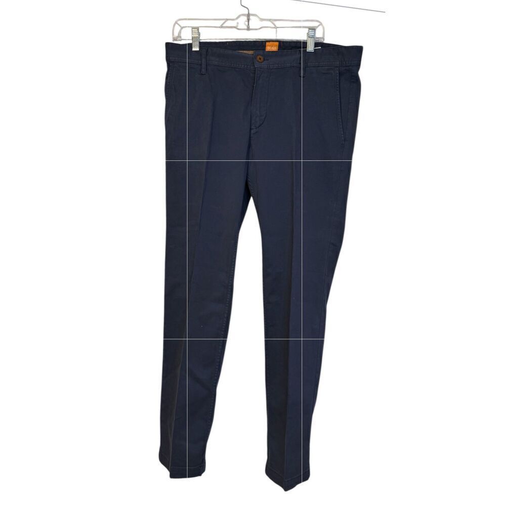 Hugo “Boss Orange” Chino Pants Navy Blue 34X32 Regular Fit - Picture 6 of 10